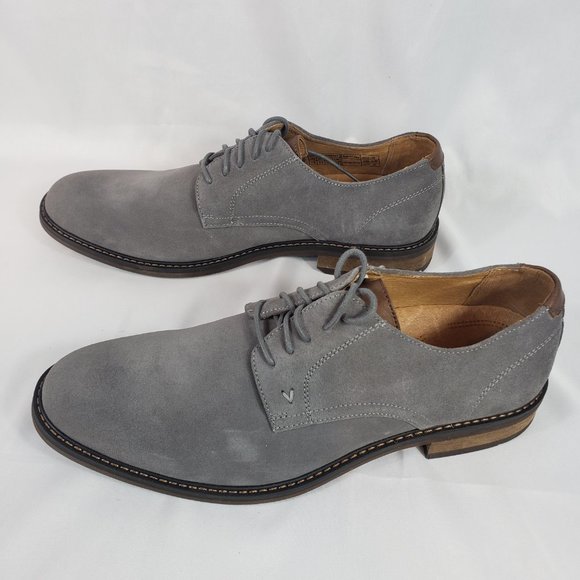 Mens Vionic Bowery Gray Suede Oxfords Size 13 main image 7